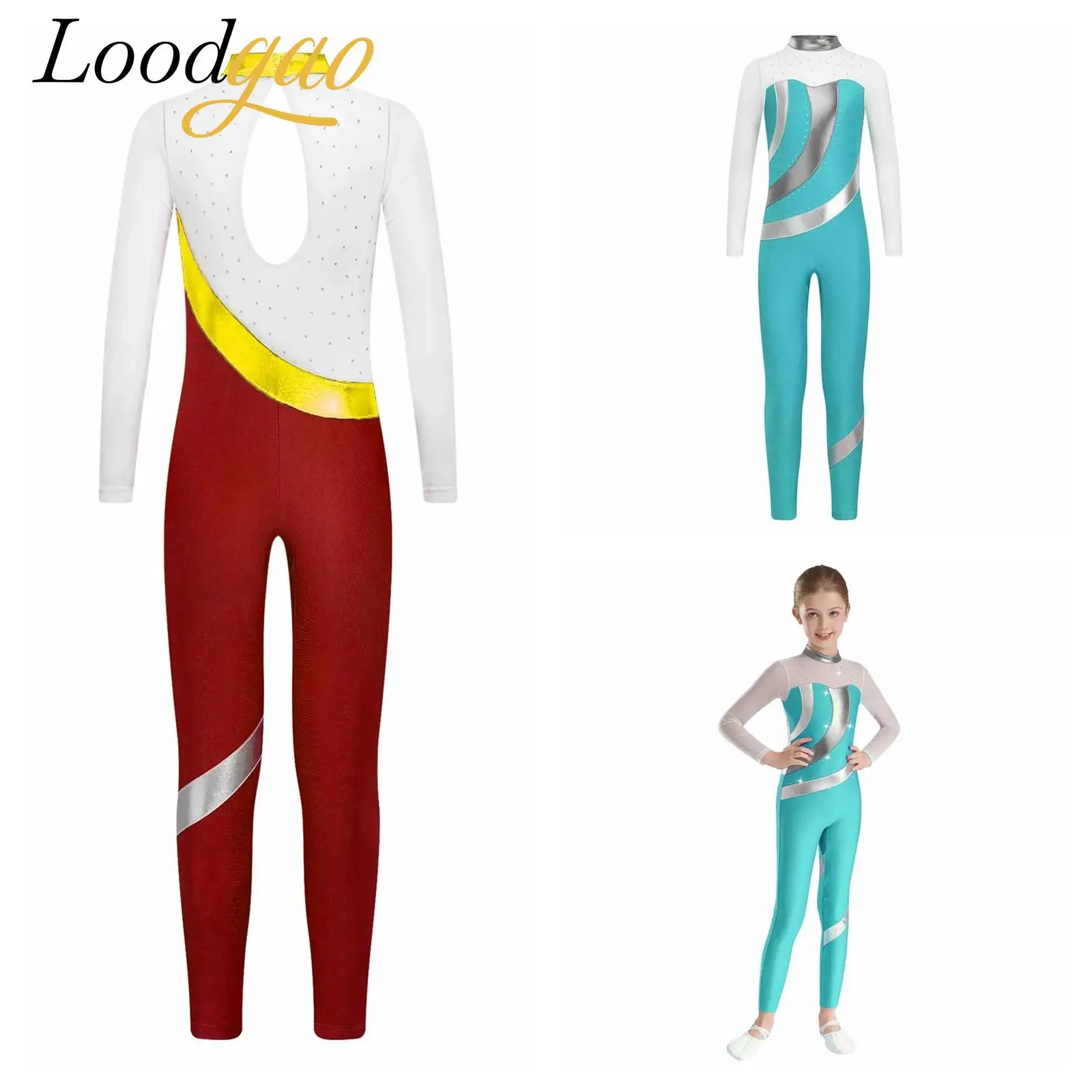 2025 Kids Metallic Figure Skating Jumpsuit Sheer Mesh Long Sleeve Yoga Ballet Gymnastics Bodysuit for Girl Dance Leotards
2025 Kids Metallic Figure Skating Jumpsuit Sheer Mesh Long Sleeve Yoga Ballet Gymnastics Bodysuit for Girl Dance Leotards