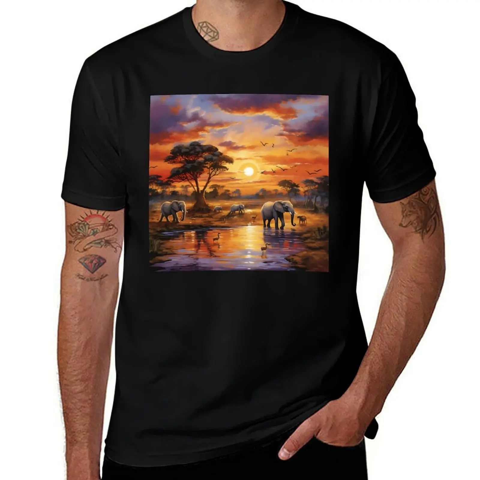 Majestic elephants at sunset – raw African beauty. T-Shirt graphics plus size clothes oversizeds korean fashion mens t shirt
Majestic elephants at sunset – raw African beauty. T-Shirt graphics plus size clothes oversizeds korean fashion mens t shirt