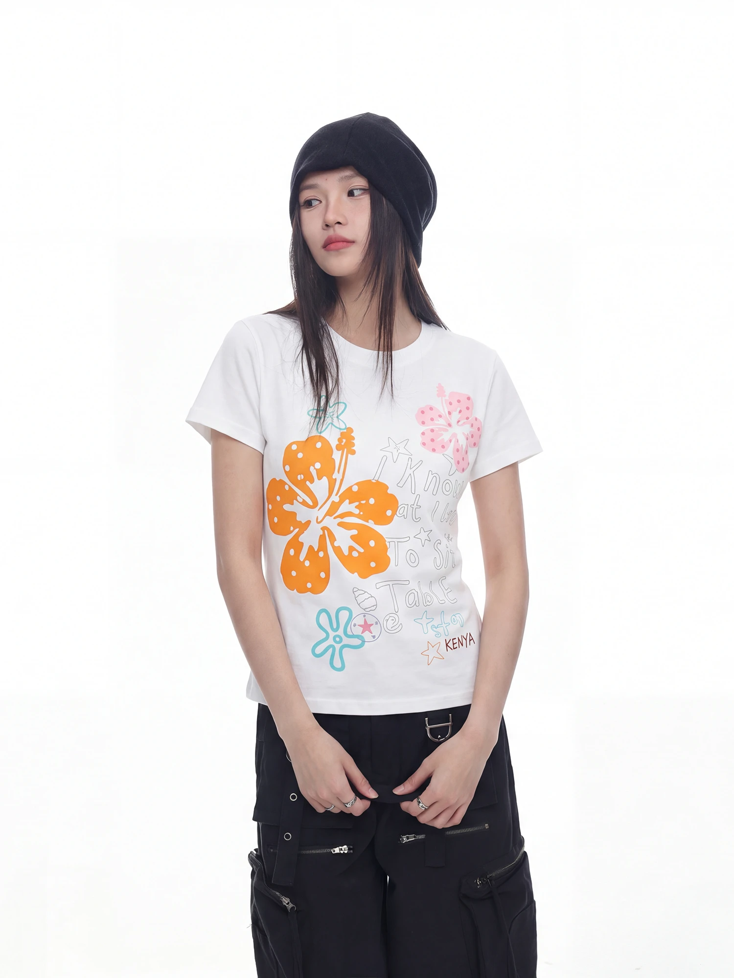 American Style Floral Print Short Sleeve T-Shirt Women's Summer New Style Slimming Short Length Half Sleeve Trendy Top
American Style Floral Print Short Sleeve T-Shirt Women's Summer New Style Slimming Short Length Half Sleeve Trendy Top