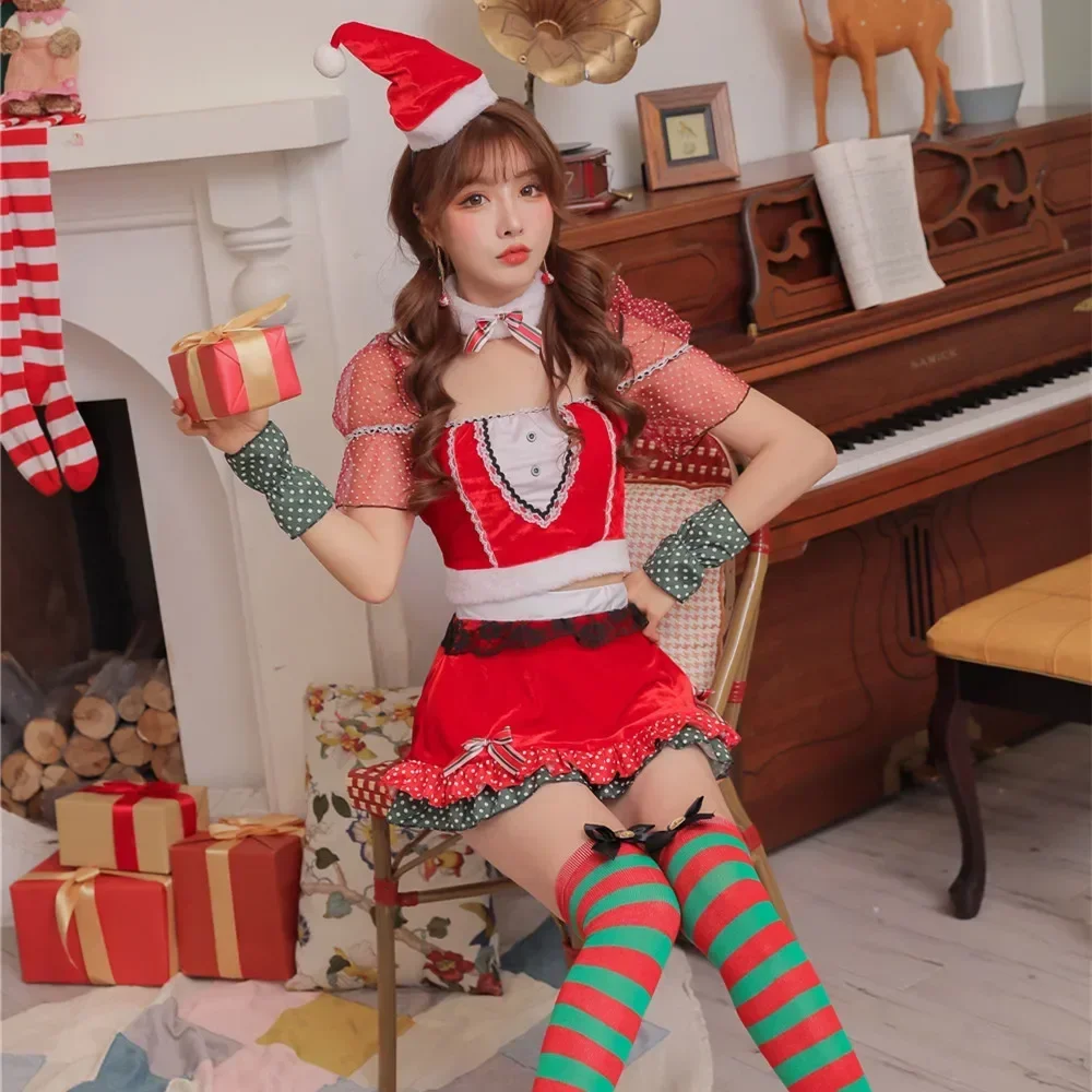 Christmas Festivals Christmas Girl Sexy Playful Split Body Party Stage Costume
Christmas Festivals Christmas Girl Sexy Playful Split Body Party Stage Costume