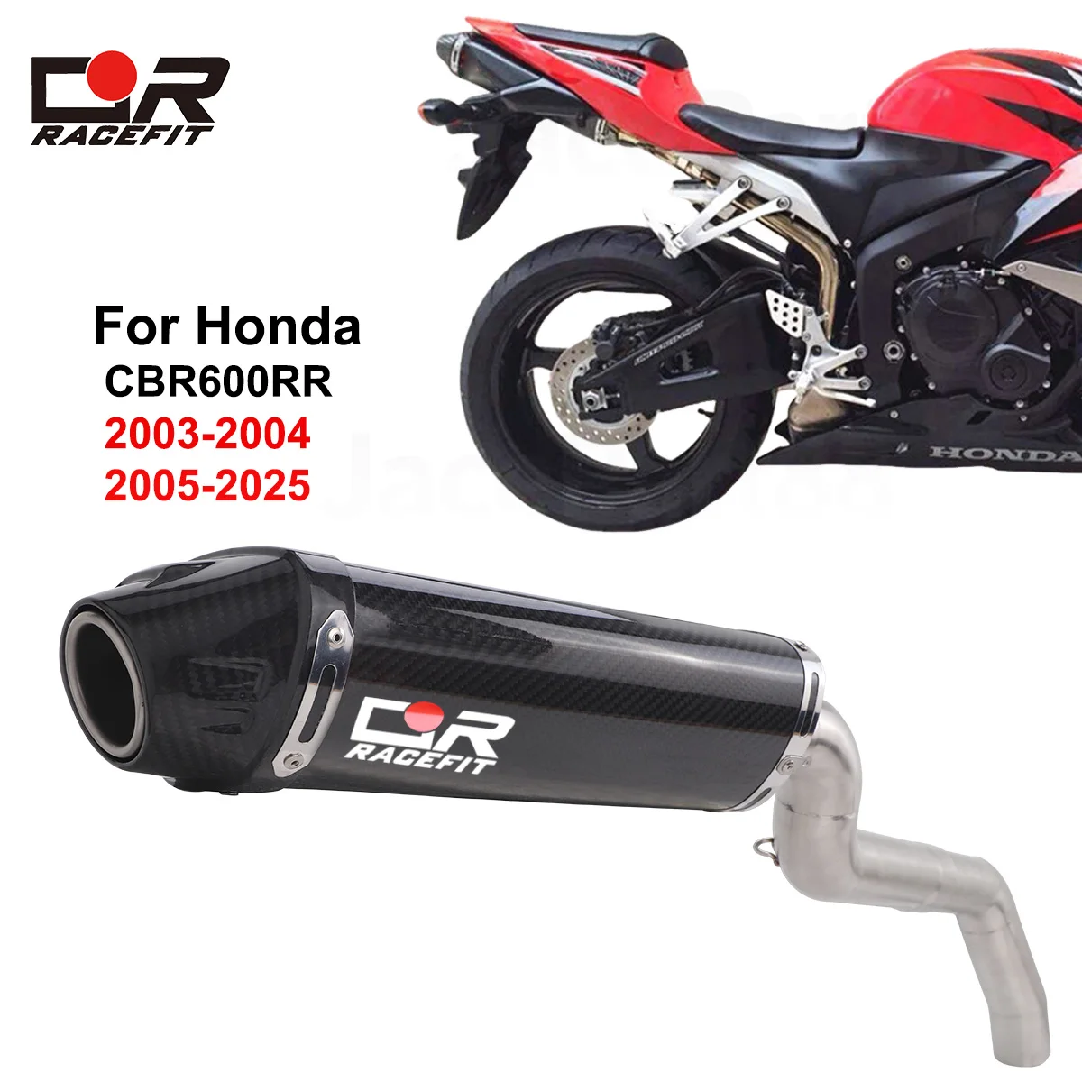 Exhaust Mid Link Pipe Slip-on Carbon Fiber Muffler Escape Motocross Systems For Honda CBR600RR F5 2005-2025 2003-2004
Exhaust Mid Link Pipe Slip-on Carbon Fiber Muffler Escape Motocross Systems For Honda CBR600RR F5 2005-2025 2003-2004