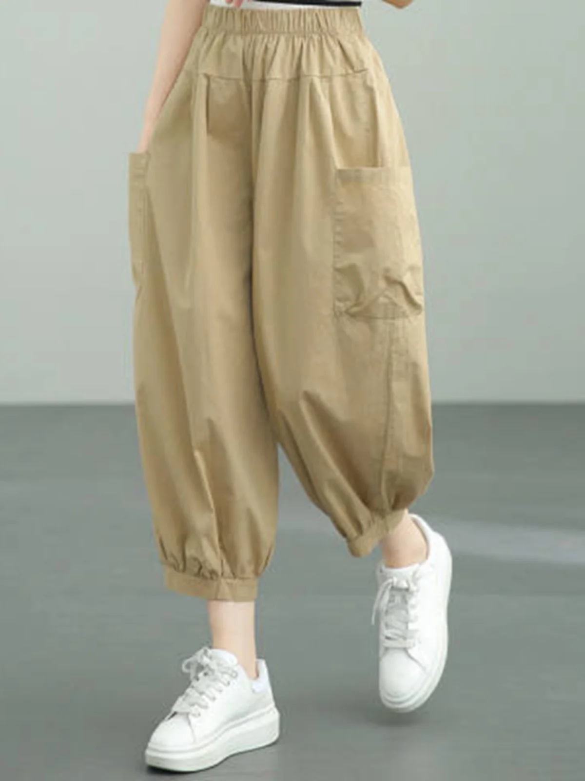 High Waist Cotton Harlan Pants Loose Fit Trousers Nine Points Loose Leggings Women's Fashion Summer New Style Lantern Pants
High Waist Cotton Harlan Pants Loose Fit Trousers Nine Points Loose Leggings Women's Fashion Summer New Style Lantern Pants