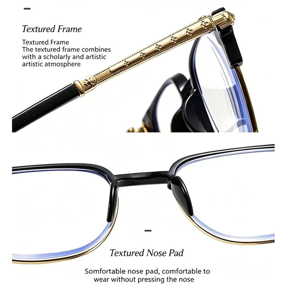 Blue Ray Blocking Anti-Blue Light Reading Glasses Eye Protection Ultralight Square Eyeglasses Comfortable Elegant
Blue Ray Blocking Anti-Blue Light Reading Glasses Eye Protection Ultralight Square Eyeglasses Comfortable Elegant