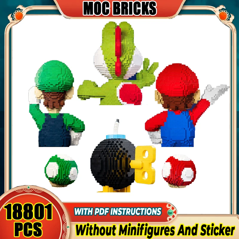 Moc Building Bricks Знаменитые игры Сантехник Мегафигурка Модель Технологические блоки Классические сцены из фильмов Игрушка DIY Набор Сборка Подарки
Moc Building Bricks Знаменитые игры Сантехник Мегафигурка Модель Технологические блоки Классические сцены из фильмов Игрушка DIY Набор Сборка Подарки