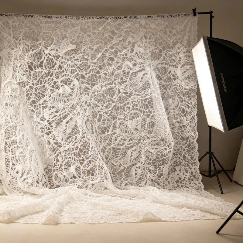 White 3d Lace Fabrics Hollow Mesh Cloth Netting for Studio Photo Backdrop Retro Shooting Prop Background Decor Cloth 3/5/6/8/10m
White 3d Lace Fabrics Hollow Mesh Cloth Netting for Studio Photo Backdrop Retro Shooting Prop Background Decor Cloth 3/5/6/8/10m