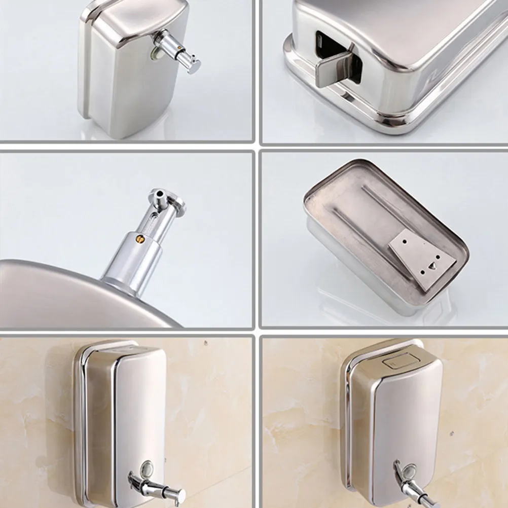 1Pcs Stainless Steel Wall Mount Soap Dispenser Heavy Duty Liquid Hand Soap Dispenser for Home Hotel Restaurant Bathroom Kitchen
1Pcs Stainless Steel Wall Mount Soap Dispenser Heavy Duty Liquid Hand Soap Dispenser for Home Hotel Restaurant Bathroom Kitchen