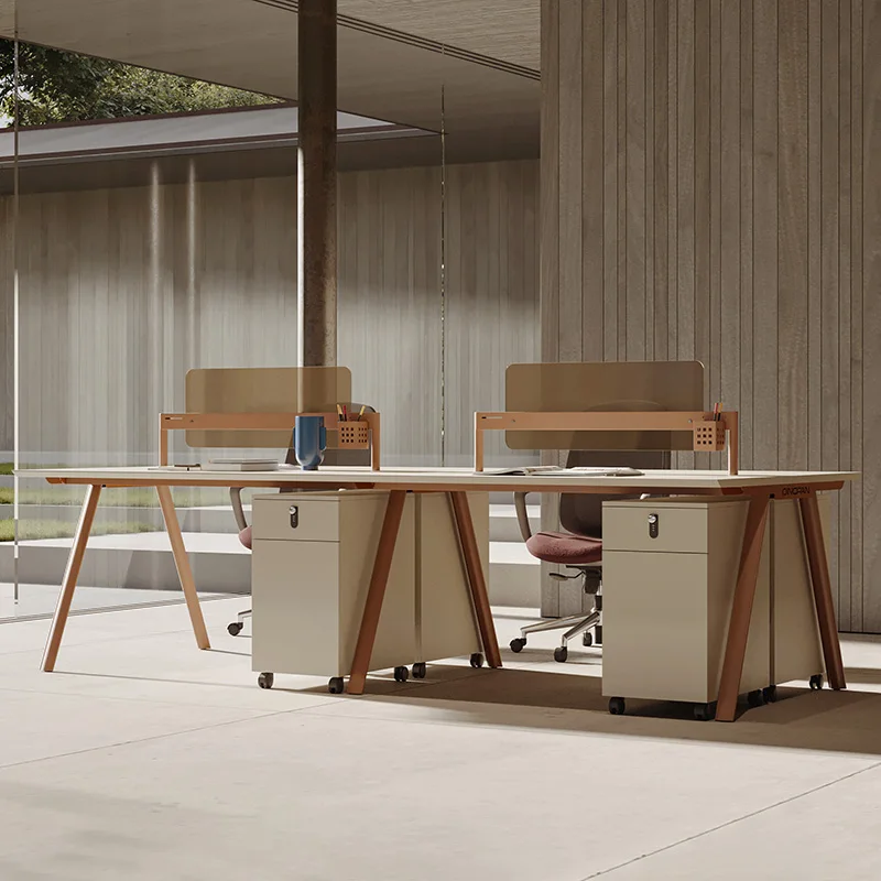 Simple and modern 4-person two-double 6-four-person screen card seat staff office desk and chair combination office furniture
Simple and modern 4-person two-double 6-four-person screen card seat staff office desk and chair combination office furniture