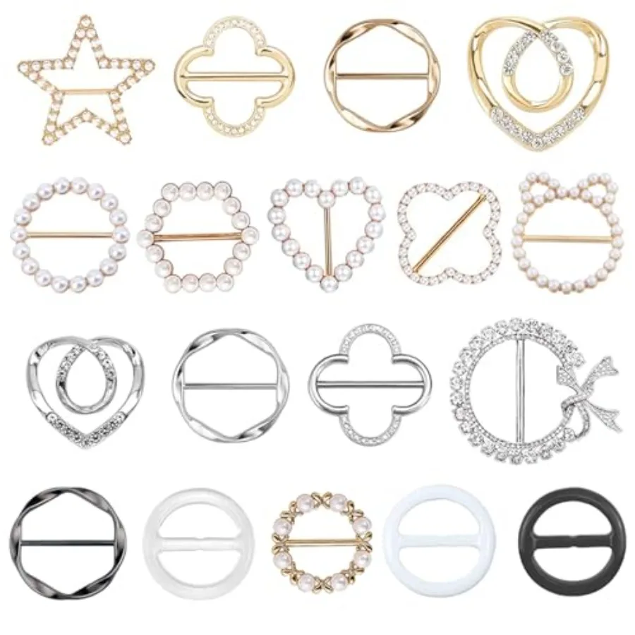 18 Pcs Shirt Ties Clips For Women T Shirt Tie Or Rings Clips For Women For The Side Scarf Ring Clip Tightener For Loose Clothes
18 Pcs Shirt Ties Clips For Women T Shirt Tie Or Rings Clips For Women For The Side Scarf Ring Clip Tightener For Loose Clothes