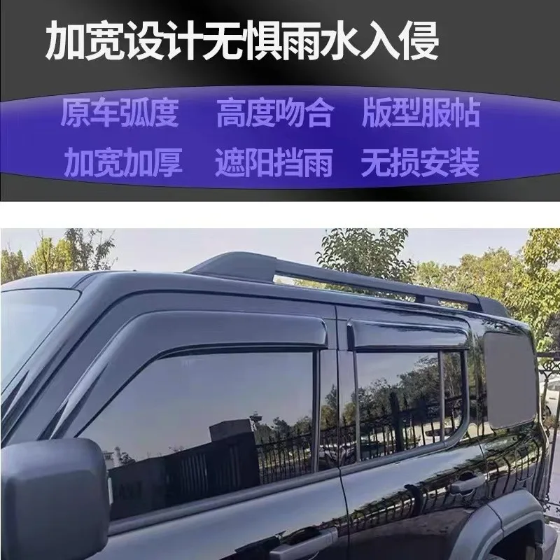 Window rain water tank WeyTank 300 window sunshade easy to install automotive parts suitable for WEY brand 300
Window rain water tank WeyTank 300 window sunshade easy to install automotive parts suitable for WEY brand 300