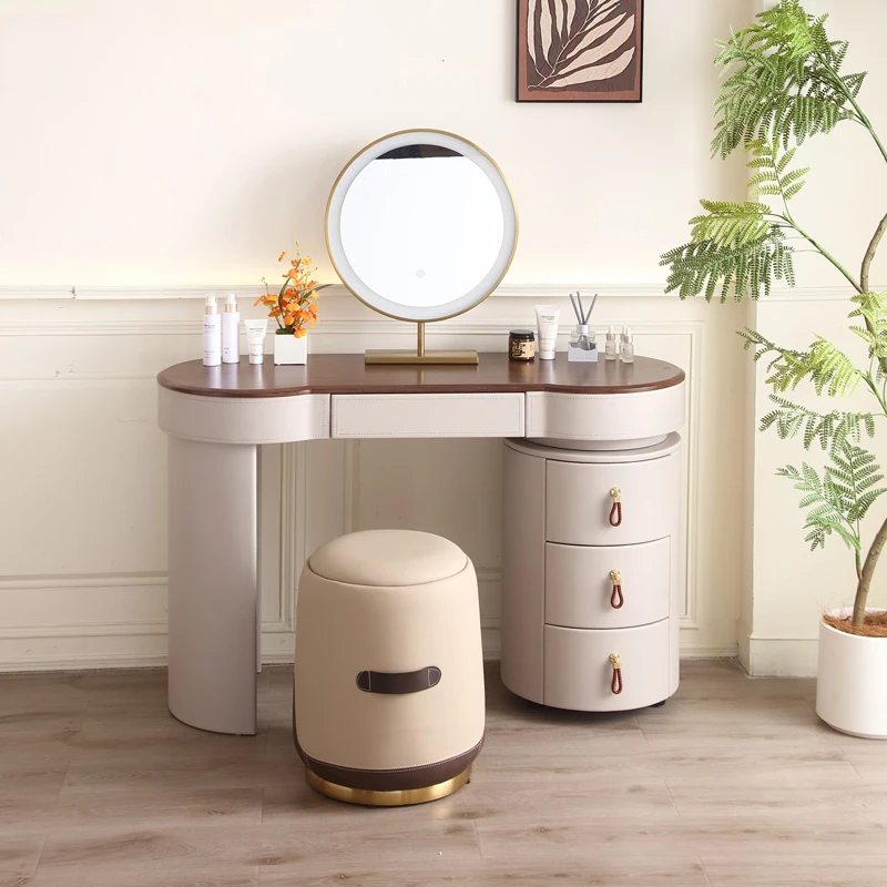 Modern Luxury Makeup Vanity Desk Design Aesthetic Style Elegant Dressing Table Nordic Tocador De Maquillaje Bedroom Furniture
Modern Luxury Makeup Vanity Desk Design Aesthetic Style Elegant Dressing Table Nordic Tocador De Maquillaje Bedroom Furniture