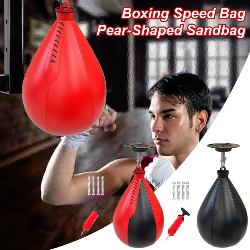 Fitness Boxing Speed Ball Dangling Pear Shaped Speed Bag Inflatable Boxing Speed Punching Bag Pear-Shaped Sandbag For Fitness
Fitness Boxing Speed Ball Dangling Pear Shaped Speed Bag Inflatable Boxing Speed Punching Bag Pear-Shaped Sandbag For Fitness