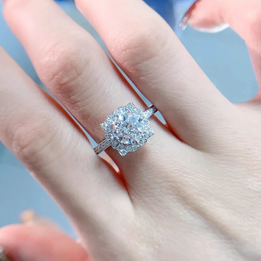 IGI Lab Growing Diamond Ring Round D Color 1 2 3 4 5 Ct Solid 9K White Gold Ring Diamond wedding ring Factory Engagement Ring
IGI Lab Growing Diamond Ring Round D Color 1 2 3 4 5 Ct Solid 9K White Gold Ring Diamond wedding ring Factory Engagement Ring