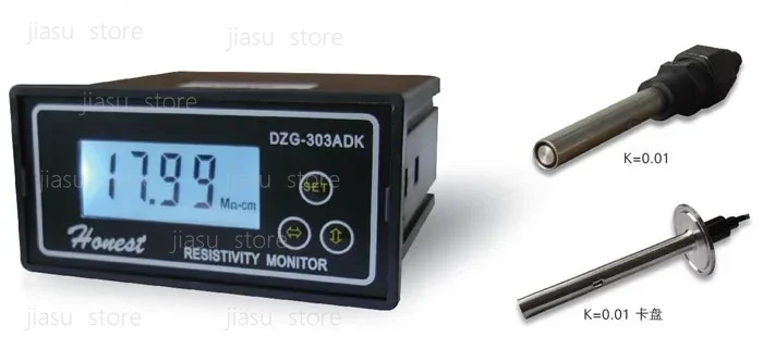 DZG-303ADK High Pure Water Resistivity Meter Is Suitable for Electronic, Chemical, Pharmaceutical
DZG-303ADK High Pure Water Resistivity Meter Is Suitable for Electronic, Chemical, Pharmaceutical