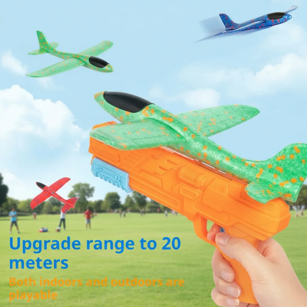 Airplane Launcher Toys, Foam Glider Plane Toy for Boys, 2 Flight Modes Outdoor Flying Toys Birthday Gifts for Boys Girls
Airplane Launcher Toys, Foam Glider Plane Toy for Boys, 2 Flight Modes Outdoor Flying Toys Birthday Gifts for Boys Girls