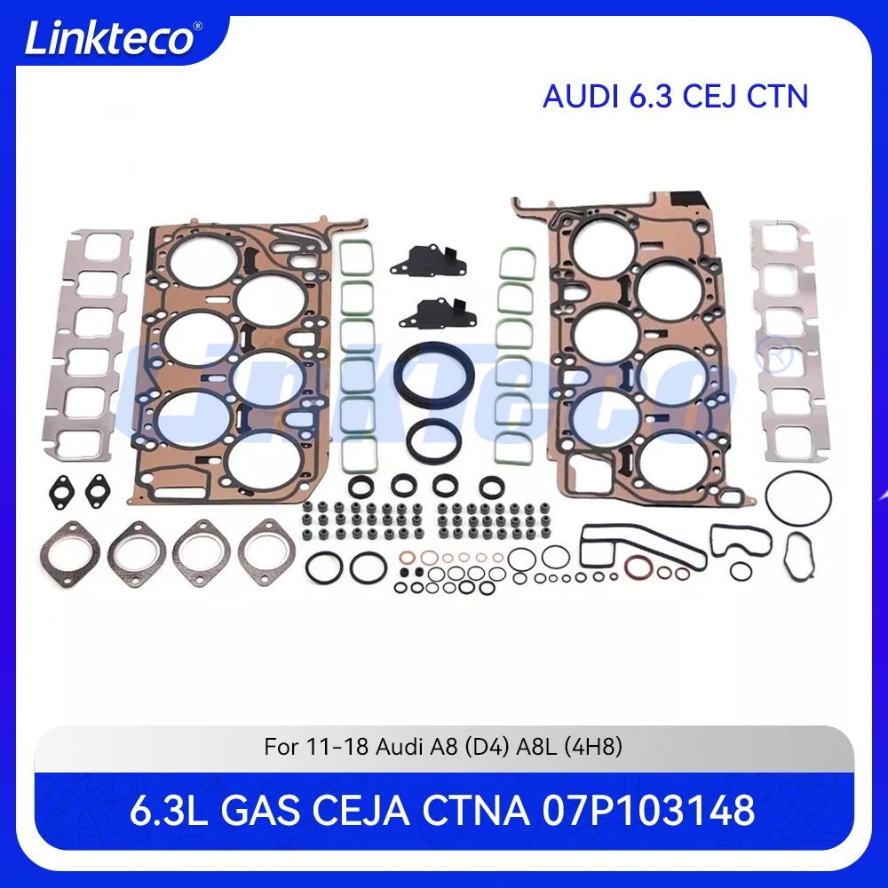Engine Cylinder Head Full Gasket Seals Set Fit 6.3 T L GAS For 11-18 Audi A8 D4 A8L 4H8 W12 6.3L FSI CEJA CTNA 07P103148
Engine Cylinder Head Full Gasket Seals Set Fit 6.3 T L GAS For 11-18 Audi A8 D4 A8L 4H8 W12 6.3L FSI CEJA CTNA 07P103148