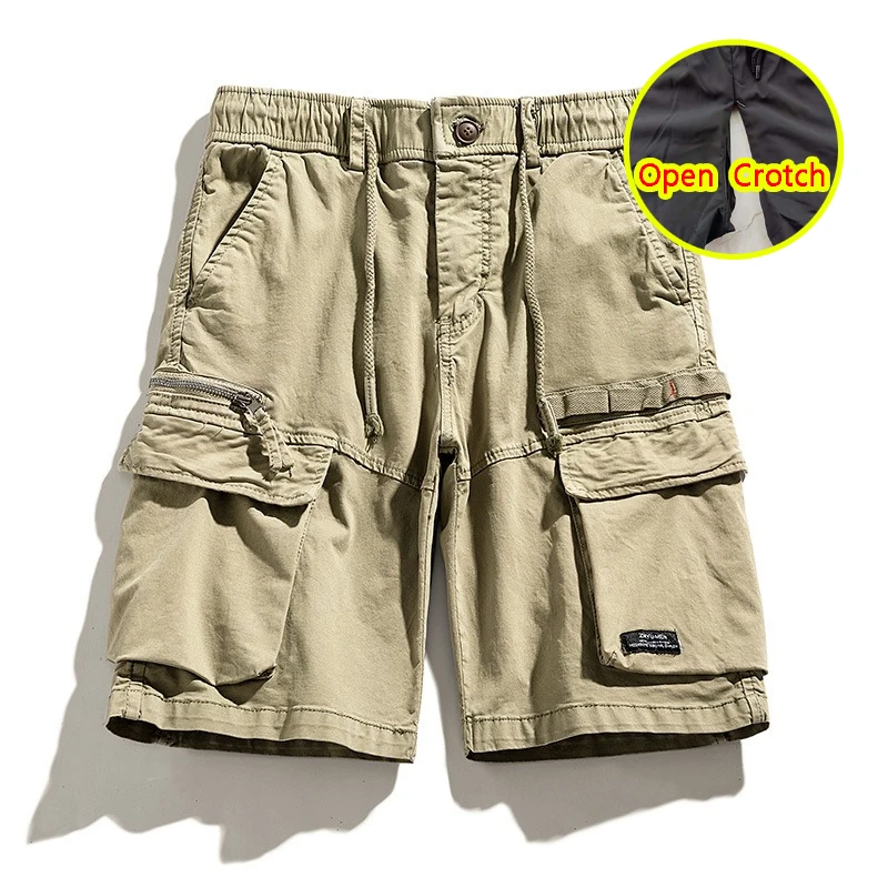 Men Open Crotch Casual Cargo Shorts Hidden Zipper Korean Style Dailywear Fashion Mini Trousers Outdoor Easy Crotchless Clubwear
Men Open Crotch Casual Cargo Shorts Hidden Zipper Korean Style Dailywear Fashion Mini Trousers Outdoor Easy Crotchless Clubwear