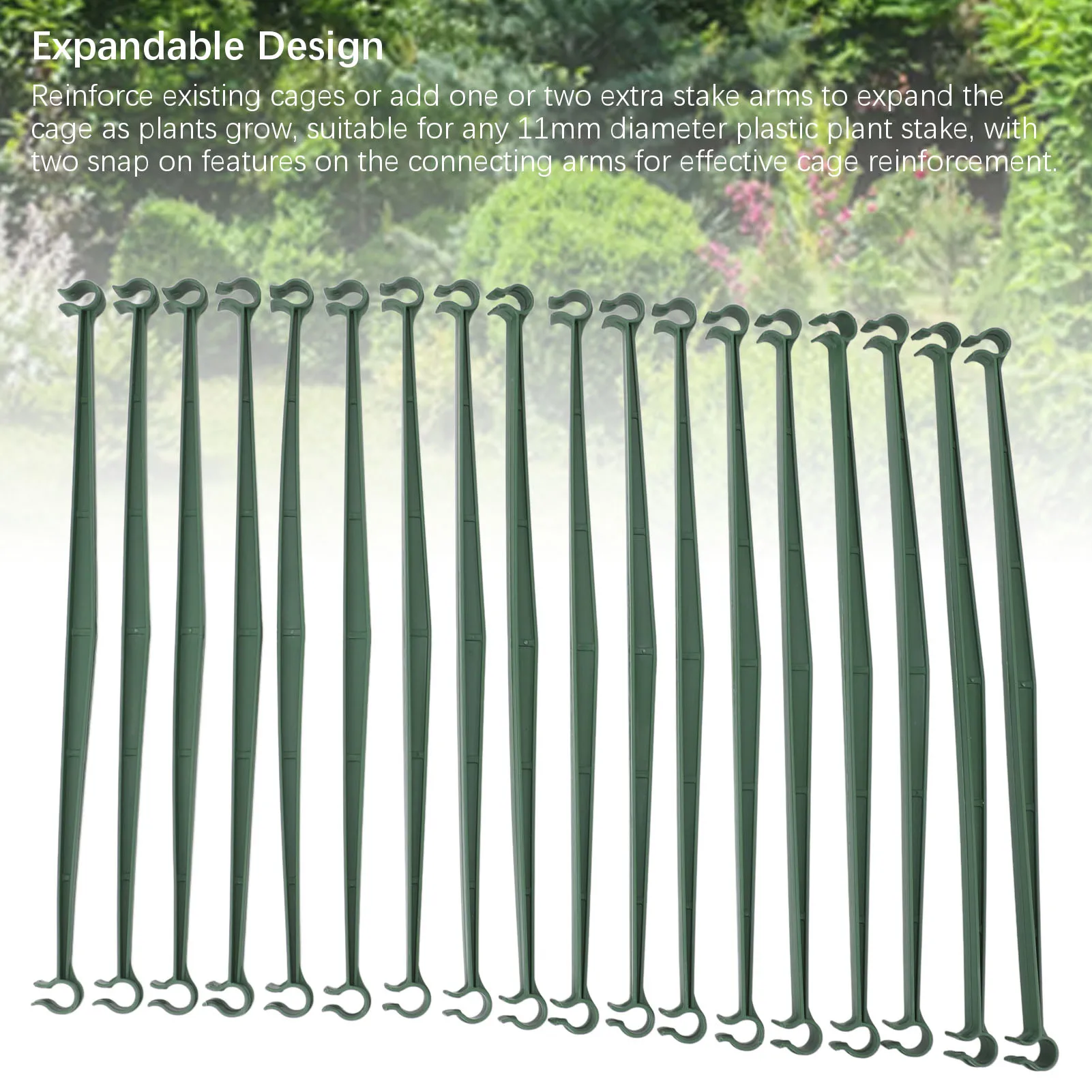 ZK20 pile arm 11.8 inch plastic expandable plant support for tomato cages, connectors for climbing plants and garden vegetables
ZK20 pile arm 11.8 inch plastic expandable plant support for tomato cages, connectors for climbing plants and garden vegetables