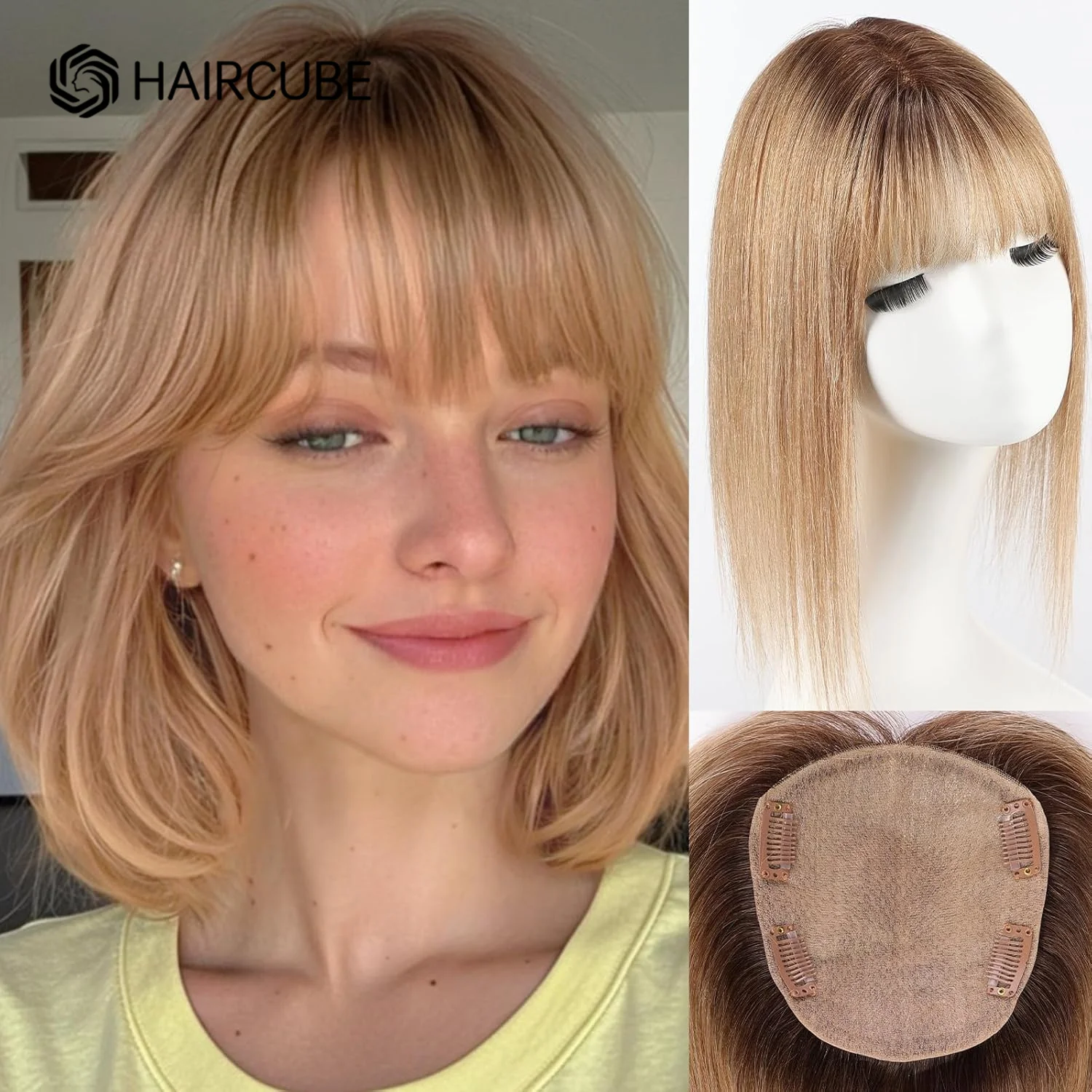 12inch Ombre Light Brown Human Hair Toppers 5x5.5inch Silk Base 4Clips 100% Real Human Hair Toppers Natural for Women Hair Loss
12inch Ombre Light Brown Human Hair Toppers 5x5.5inch Silk Base 4Clips 100% Real Human Hair Toppers Natural for Women Hair Loss