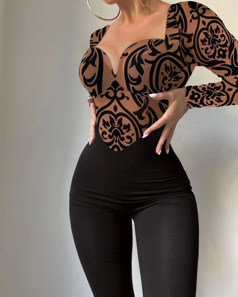 Боди Floing Me Top Splice, женский облегающий комбинезон Street Sle, длинные брюки с высокой талией, тонкая ткань прямого кроя
Боди Floing Me Top Splice, женский облегающий комбинезон Street Sle, длинные брюки с высокой талией, тонкая ткань прямого кроя