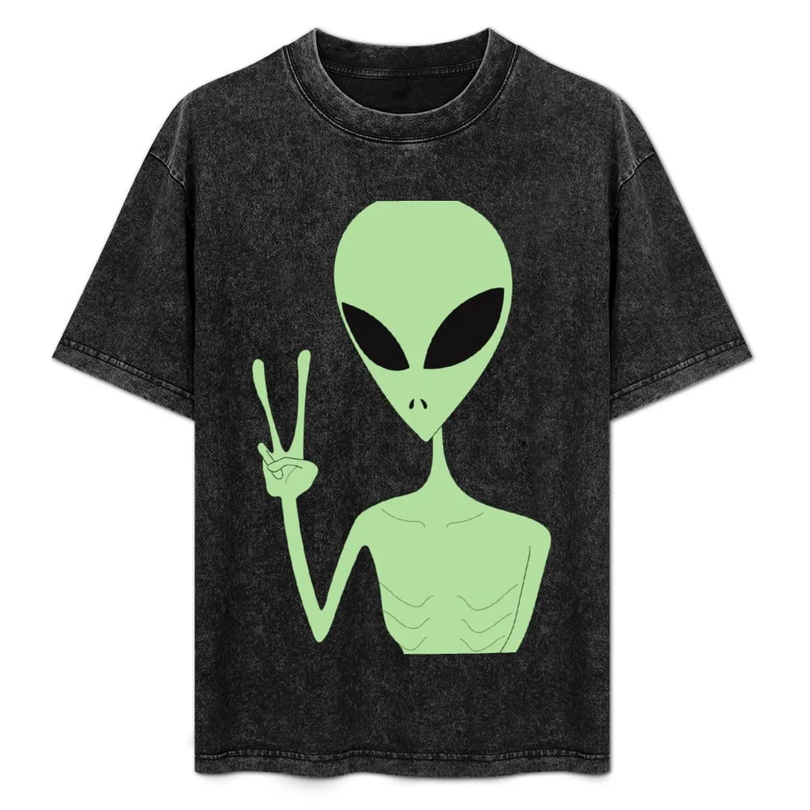 Peace Alien T-Shirt Casual Minimalist Short Sleeve Top
Peace Alien T-Shirt Casual Minimalist Short Sleeve Top