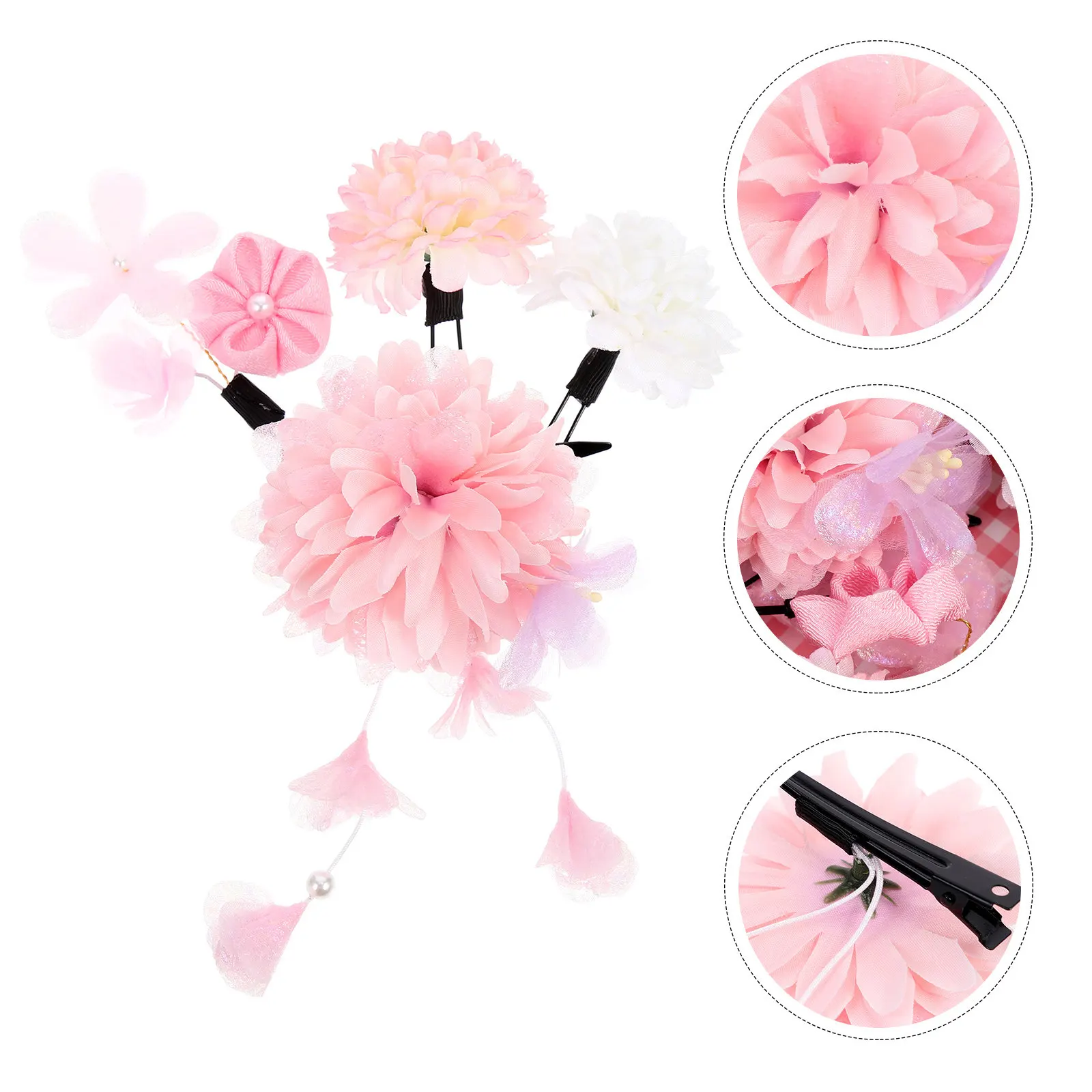 1Set Floral Silk Flower Hair Clips Lightweight Hairpins for Kids Baby Women Suitable for Daily Wear Party Hair Decorations
1Set Floral Silk Flower Hair Clips Lightweight Hairpins for Kids Baby Women Suitable for Daily Wear Party Hair Decorations
