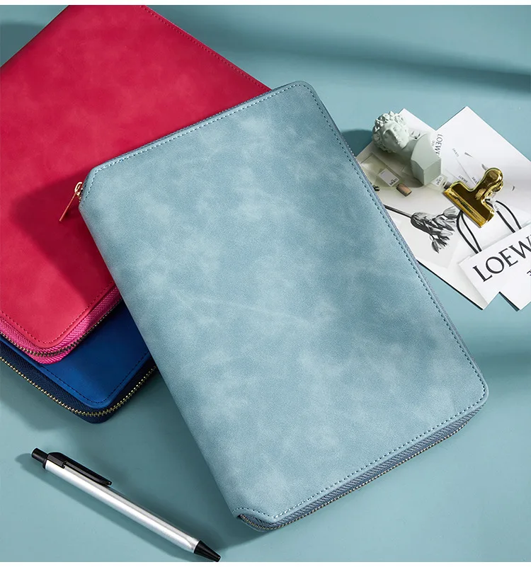 A5 Exquisite High-grade Leather Business Zipper Bag Office Loose-leaf Book Insert Book Notebook Planner stationery supplies
A5 Exquisite High-grade Leather Business Zipper Bag Office Loose-leaf Book Insert Book Notebook Planner stationery supplies