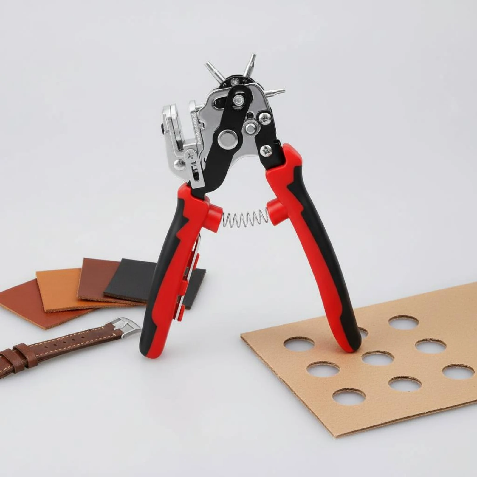 Leather Belt Hole Puncher Sharp Punches Belt Hole Perforate Tool Rotary Perforate Tool Ergonomic Grip Adjustable Gauge
Leather Belt Hole Puncher Sharp Punches Belt Hole Perforate Tool Rotary Perforate Tool Ergonomic Grip Adjustable Gauge