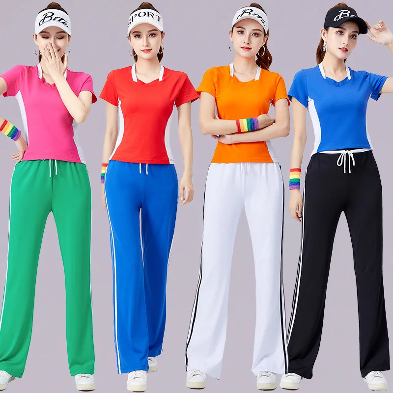 New 2026 Women's Square Dance Fitn Exercise ort Sve V-Ne Top Cotton Sportswear Summer Autumn Spring Pure Color
New 2026 Women's Square Dance Fitn Exercise ort Sve V-Ne Top Cotton Sportswear Summer Autumn Spring Pure Color