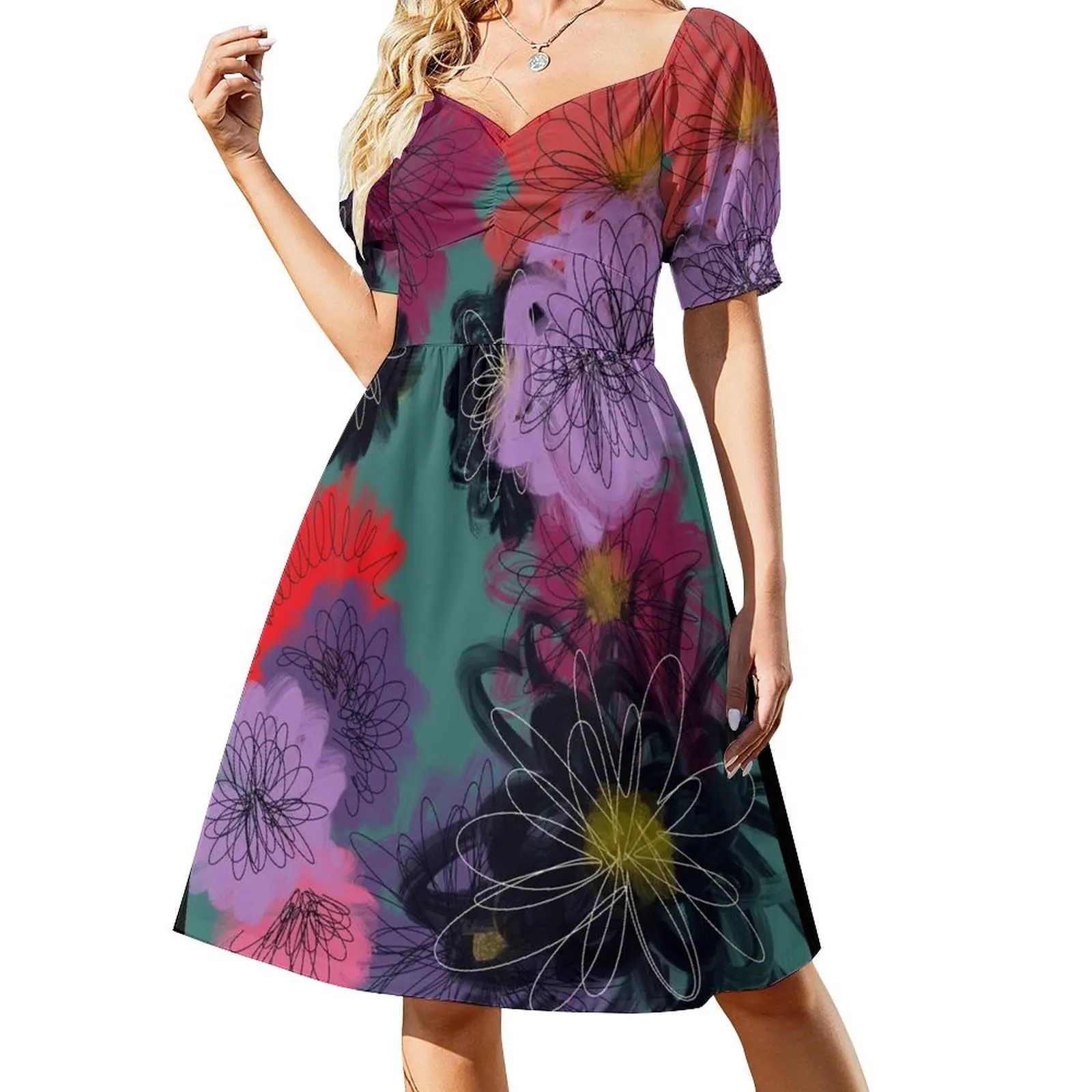 Flowers Pt. 1 Short-Sleeved Dress sexy dress Dress vintage festival outfit women
Flowers Pt. 1 Short-Sleeved Dress sexy dress Dress vintage festival outfit women