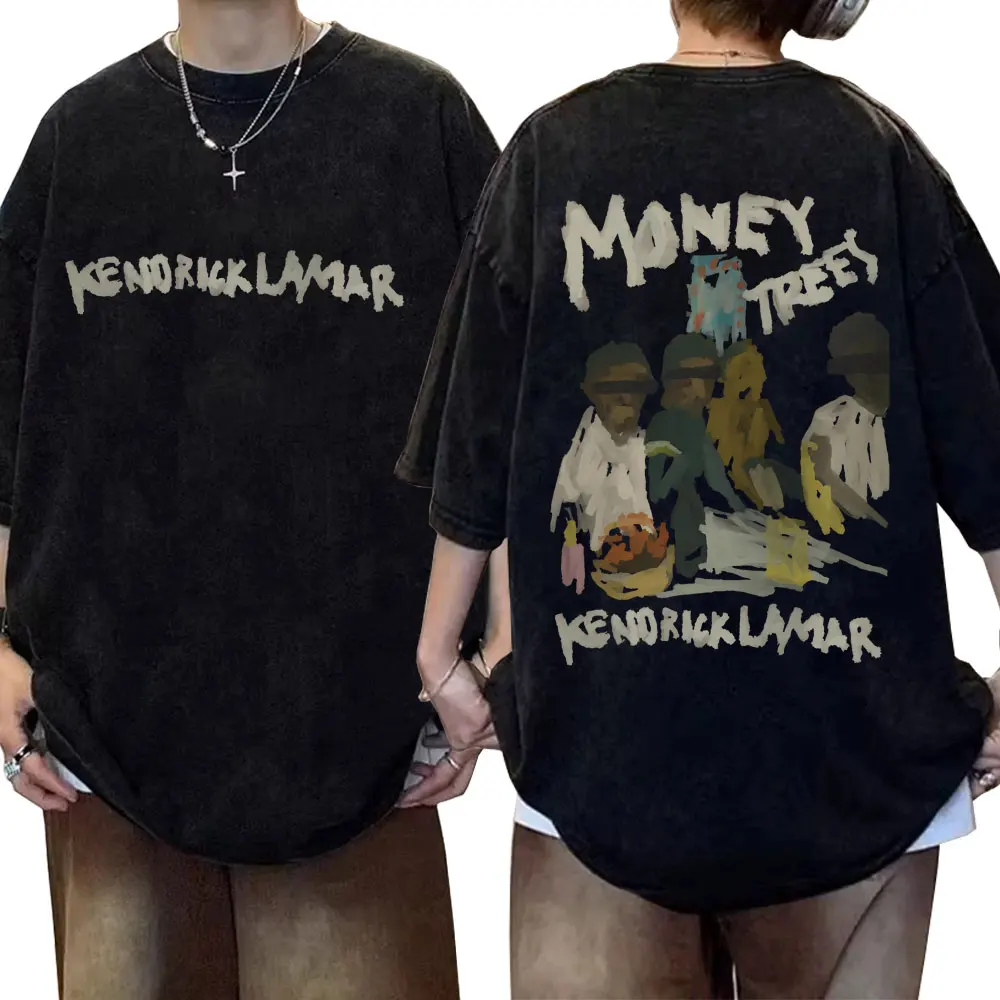 Washed Vintage Rapper Kendrick Lamar Good Kid Money Trees T Shirt Men Hip Hop Retro Oversized Tshirt Men's Fashion Trend T-shirt
Washed Vintage Rapper Kendrick Lamar Good Kid Money Trees T Shirt Men Hip Hop Retro Oversized Tshirt Men's Fashion Trend T-shirt