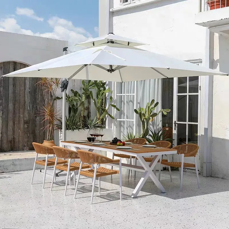 Modern aluminum large right cantilever tent, can accommodate 5-8 people, suitable for courtyard, garden, park, hotel, beach
Modern aluminum large right cantilever tent, can accommodate 5-8 people, suitable for courtyard, garden, park, hotel, beach