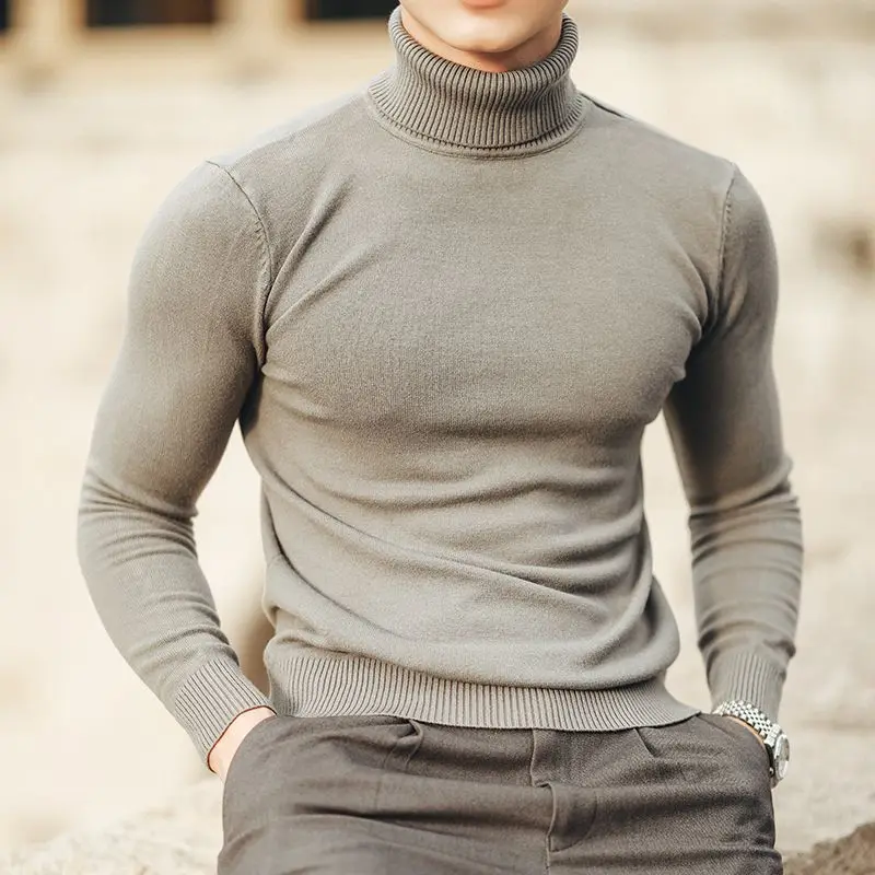 2025 Men's Winter Turtleneck Sweater Slim Fit Warm Pullover Knitwear Retro Solid Color Knitted Pullover Basic Shirt
2025 Men's Winter Turtleneck Sweater Slim Fit Warm Pullover Knitwear Retro Solid Color Knitted Pullover Basic Shirt
