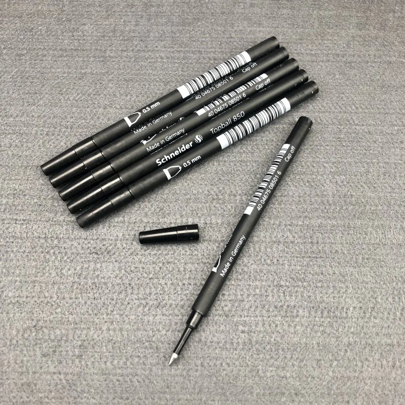 Набор гелевых ручек (1 или 5 шт.) черного цвета Schmidt 0.5 мм/0.6 мм, высококачественные роллерные ручки, сменные стержни, школьные принадлежности, канцтовары
Набор гелевых ручек (1 или 5 шт.) черного цвета Schmidt 0.5 мм/0.6 мм, высококачественные роллерные ручки, сменные стержни, школьные принадлежности, канцтовары