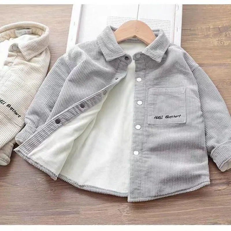 Autumn And Winter Boys' Shirt Thickened Corduroy Top 2026 New Children's Long sleeved Shirt Korean Edition Boys' Coat
Autumn And Winter Boys' Shirt Thickened Corduroy Top 2026 New Children's Long sleeved Shirt Korean Edition Boys' Coat