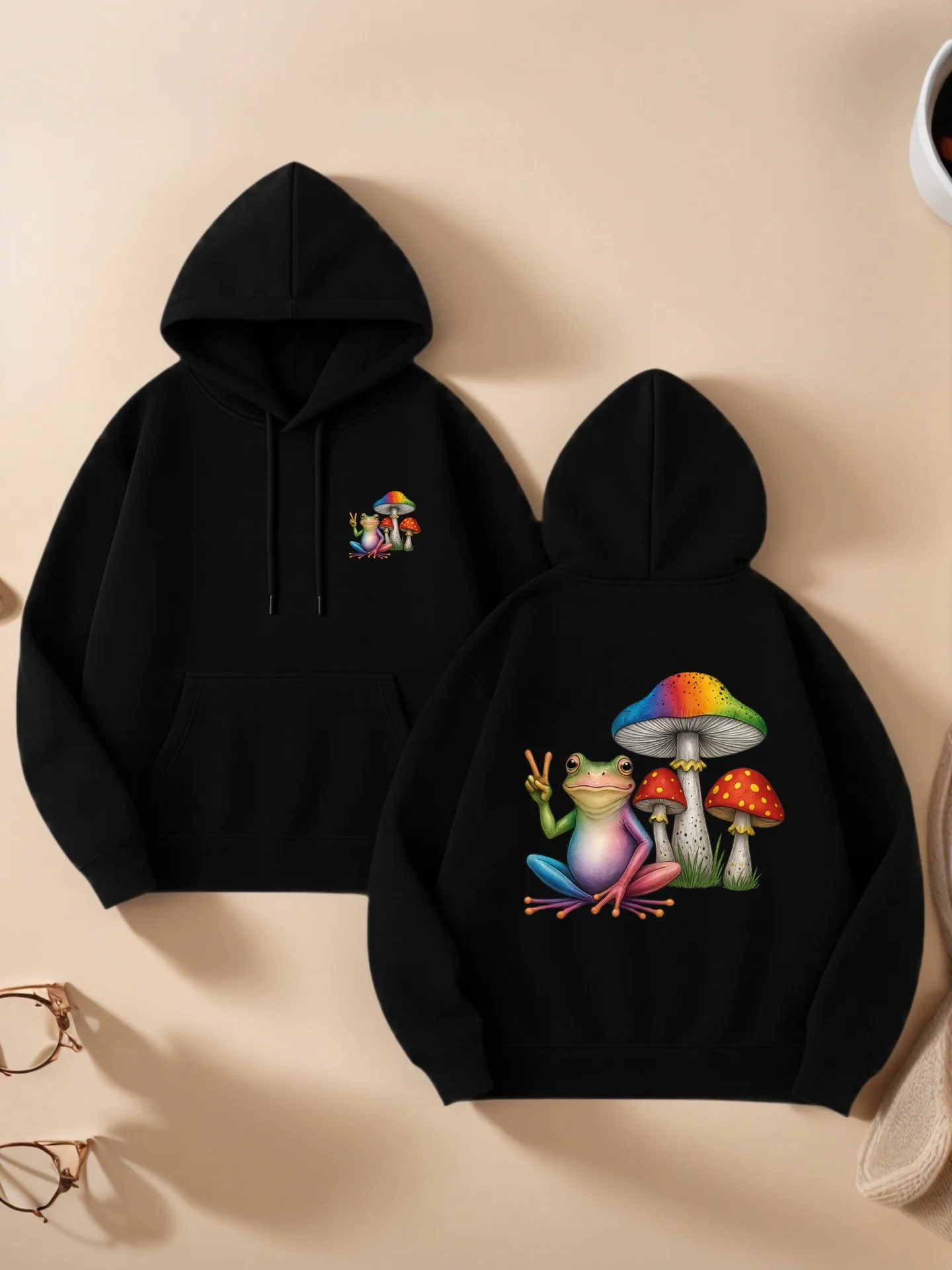 Женская толстовка с рисунком, мультяшный принт лягушки и грибов, эстетический стиль, мягкая ткань, повседневная повседневная одежда, для подростков
Женская толстовка с рисунком, мультяшный принт лягушки и грибов, эстетический стиль, мягкая ткань, повседневная повседневная одежда, для подростков