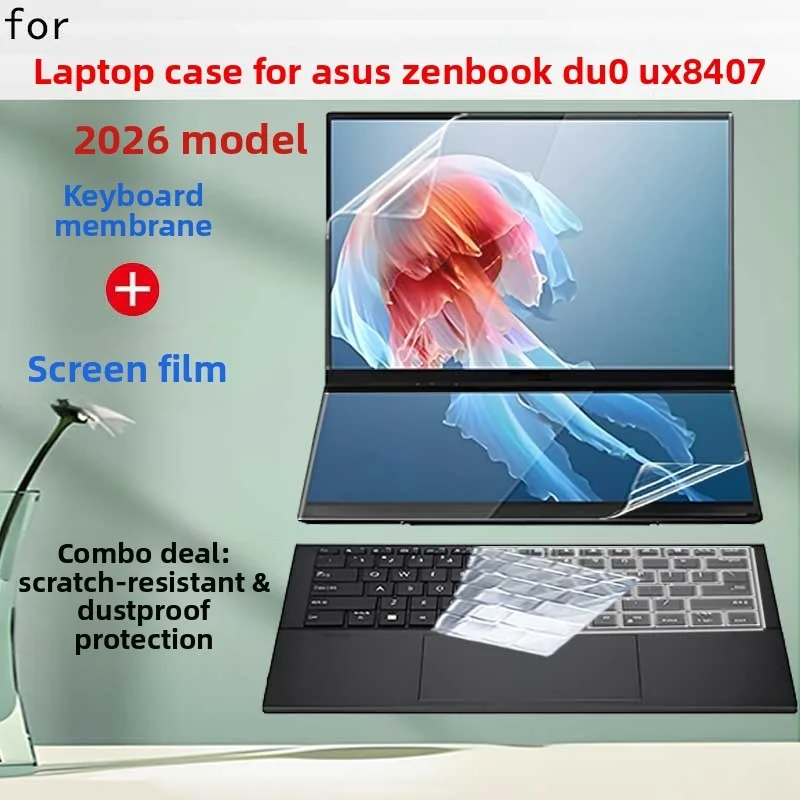 For ASUS Zenbook Duo UX8407AA Laptop Dual Screen Protective Film Keyboard Film Ultra Clear Main Screen Sub Screen FilmFilm
For ASUS Zenbook Duo UX8407AA Laptop Dual Screen Protective Film Keyboard Film Ultra Clear Main Screen Sub Screen FilmFilm