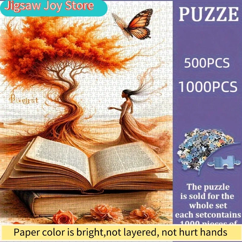 Пазл, Сборный бумажный пазл, Фантазийное дерево, Женщина, Изображение сцены из книги (Дерево, Женщина, Бабочка, Книга, Пазл, Фантазия, Сцена) с
Пазл, Сборный бумажный пазл, Фантазийное дерево, Женщина, Изображение сцены из книги (Дерево, Женщина, Бабочка, Книга, Пазл, Фантазия, Сцена) с