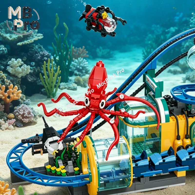 Building Blocks JJ9251 Underwater Ocean Base Roller Coaster Model Creative Educational Assembly Toy Marine Theme Playset
Building Blocks JJ9251 Underwater Ocean Base Roller Coaster Model Creative Educational Assembly Toy Marine Theme Playset
