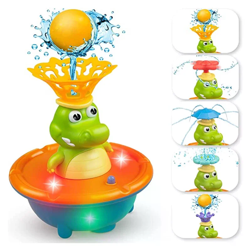 Bath Toys For Toddlers - Light Up Crocodile Fountain With 4 Spray Modes, ABS Plastic Bath Toy For Bathroom & Swimming Pool
Bath Toys For Toddlers - Light Up Crocodile Fountain With 4 Spray Modes, ABS Plastic Bath Toy For Bathroom & Swimming Pool