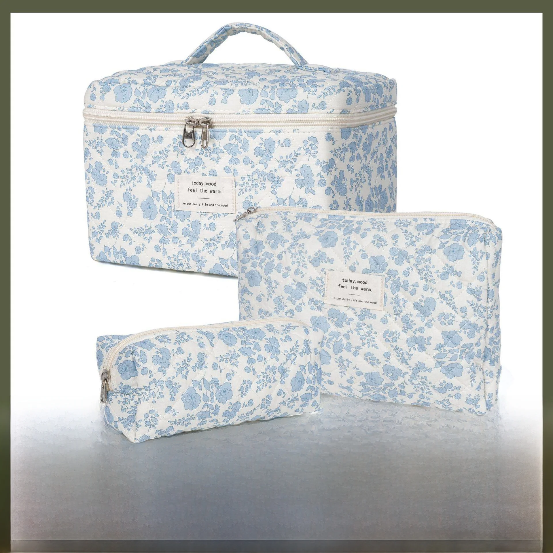 Large Capacity Retro Cosmetic Bag Portable Travel Makeup Bag Handheld Storage Organizer Cotton Fabric Floral Print Set
Large Capacity Retro Cosmetic Bag Portable Travel Makeup Bag Handheld Storage Organizer Cotton Fabric Floral Print Set