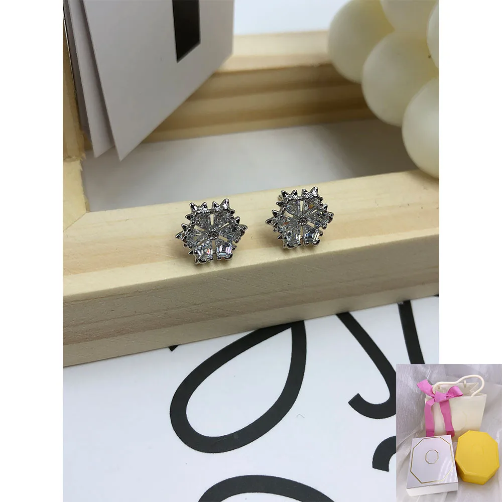 New hot selling fashionable white snowflake earrings high-end romantic birthday party gift
New hot selling fashionable white snowflake earrings high-end romantic birthday party gift
