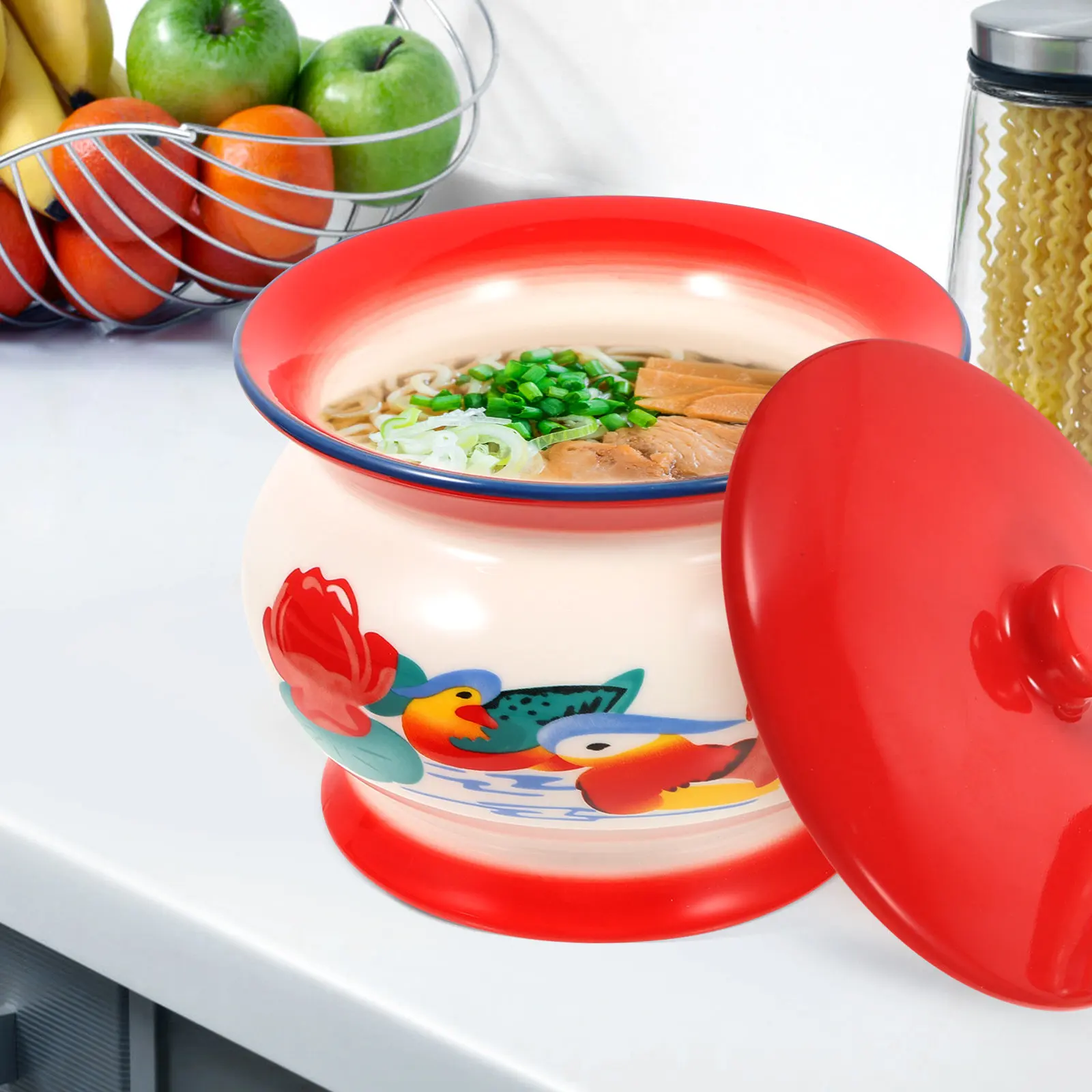 Ceramic Bowl with Lid Creative Shaped Snack Container Household Food Storage Microwave Dishwasher Safe Multipurpose Soup Salad
Ceramic Bowl with Lid Creative Shaped Snack Container Household Food Storage Microwave Dishwasher Safe Multipurpose Soup Salad