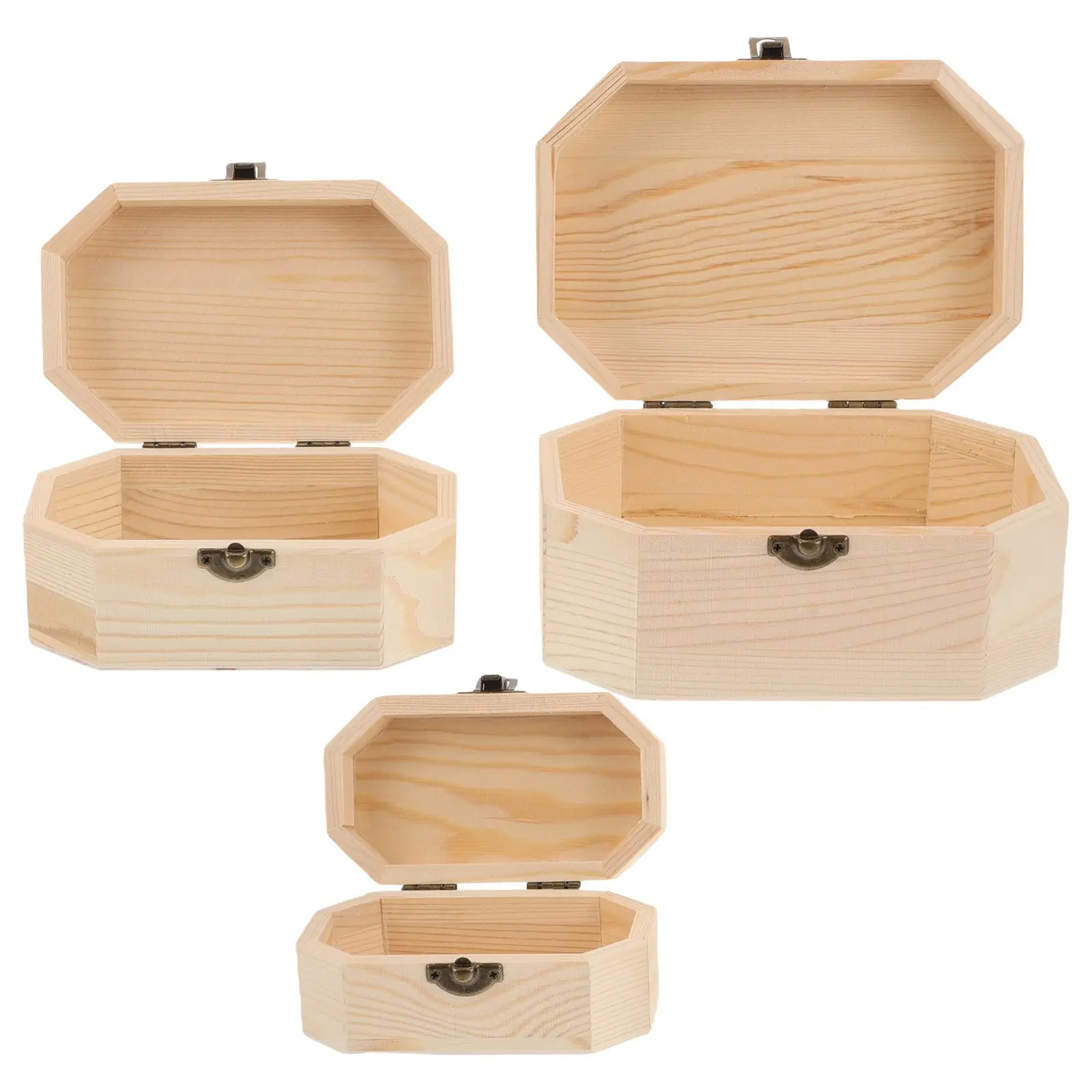 3 Pcs Wooden Jewelry Box Small Treasure Chest for Storage wood rings wedding ring box jewelry chest engagement ring box portable
3 Pcs Wooden Jewelry Box Small Treasure Chest for Storage wood rings wedding ring box jewelry chest engagement ring box portable