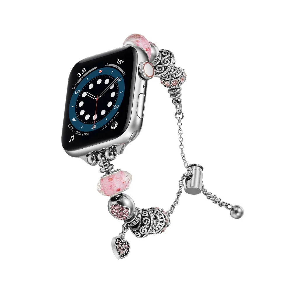 Jewelry Strap For Apple Watch Band 44mm 45mm 49mm 42mm 38mm 40mm 41mm Woman Bracelet band iWatch Series Ultra 8 7 6 5 4 SE Belt
Jewelry Strap For Apple Watch Band 44mm 45mm 49mm 42mm 38mm 40mm 41mm Woman Bracelet band iWatch Series Ultra 8 7 6 5 4 SE Belt
