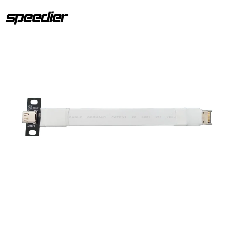 Internal USB 3.2 Gen2x2 10G Type C to Type E Adapter Cable Straight USB-C to Ethernet Connector with Fixing Buckle
Internal USB 3.2 Gen2x2 10G Type C to Type E Adapter Cable Straight USB-C to Ethernet Connector with Fixing Buckle