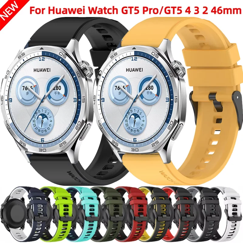 Silicone Strap 22mm 20mm for Huawei Watch GT4-4 Pro GT5-5 Pro 46mm Original Bracelet for Huawei Watch GT3 2 2e 4 3 4/3Pro Correa
Silicone Strap 22mm 20mm for Huawei Watch GT4-4 Pro GT5-5 Pro 46mm Original Bracelet for Huawei Watch GT3 2 2e 4 3 4/3Pro Correa