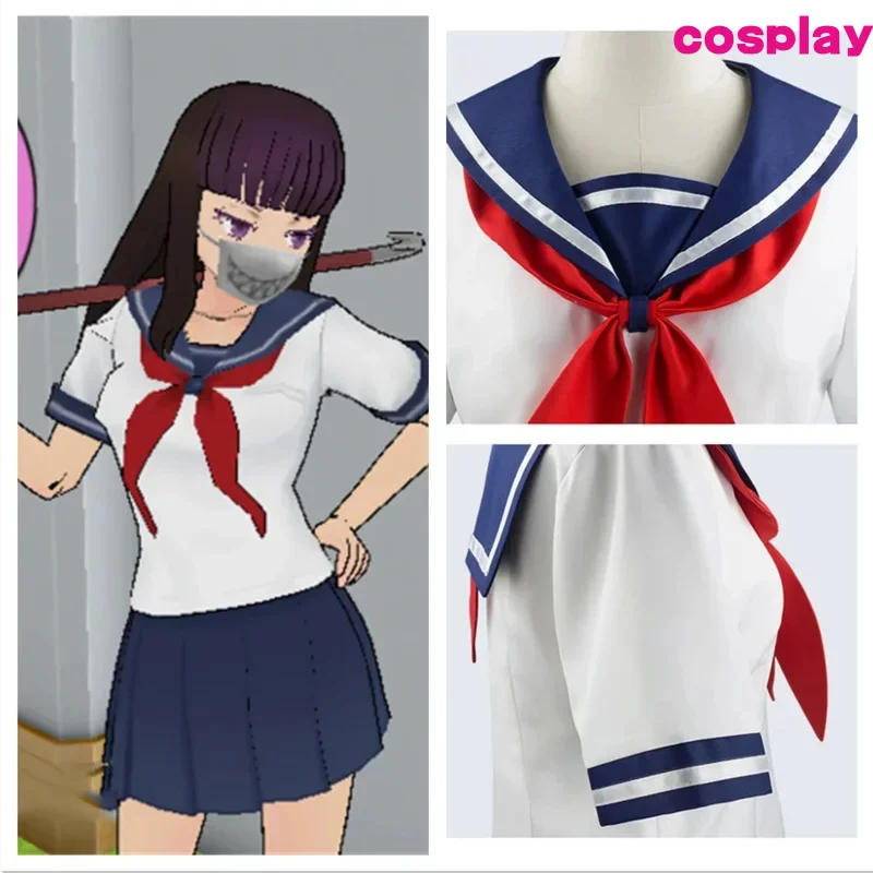 Anime Yandere Simulator Ayano Aishi Cosplay Costumes Girls School JK Uniform Women Dresses Full Sets D
Anime Yandere Simulator Ayano Aishi Cosplay Costumes Girls School JK Uniform Women Dresses Full Sets D