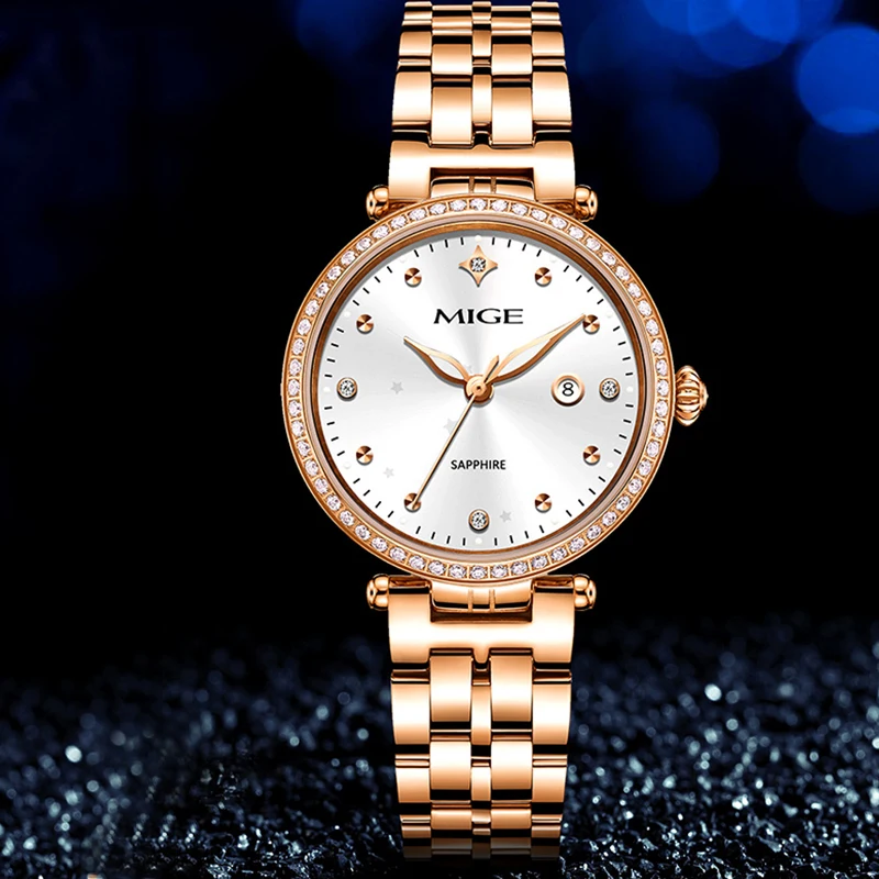 MIGE Watches for Women Diamond Luxury Rose Gold Analog Quartz Watch Classic Fashion Waterproof Seashell Ladies Female Watch
MIGE Watches for Women Diamond Luxury Rose Gold Analog Quartz Watch Classic Fashion Waterproof Seashell Ladies Female Watch