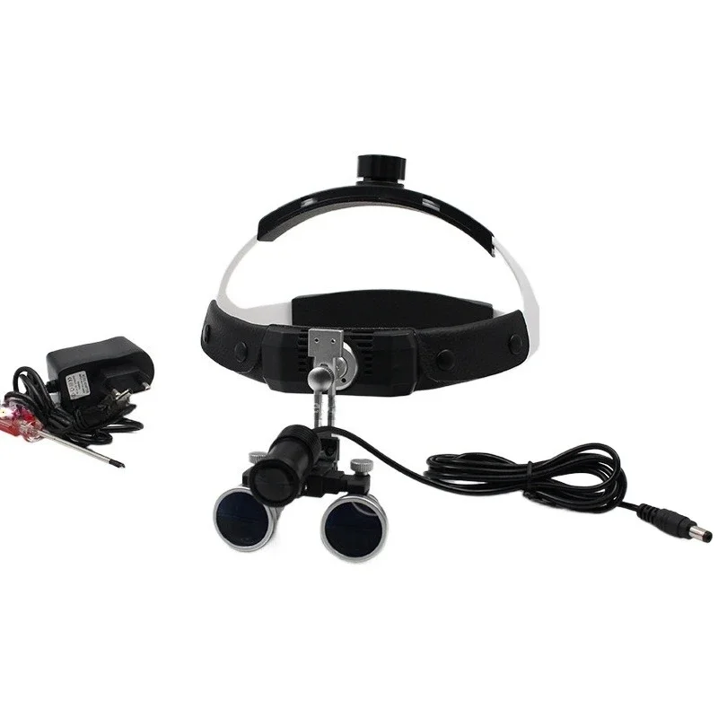 Surgical oral dental head-mounted magnifying glass + LED headlight 3.5 times 2.5 times magnifying glass set
Surgical oral dental head-mounted magnifying glass + LED headlight 3.5 times 2.5 times magnifying glass set