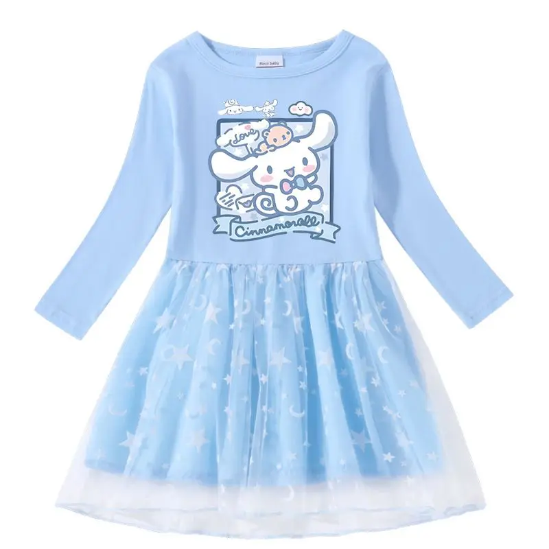 Spring Autumn Kawaii MINISO Anime Children Sweet Long Sleeve Dress Cute Cartoon Princess Skirt Clothing Gifts for Kids
Spring Autumn Kawaii MINISO Anime Children Sweet Long Sleeve Dress Cute Cartoon Princess Skirt Clothing Gifts for Kids